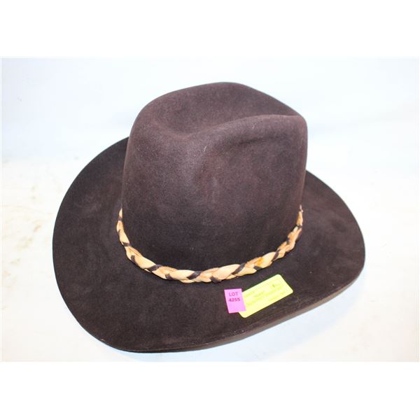MENS BROWN FELT  COWBOY HAT
