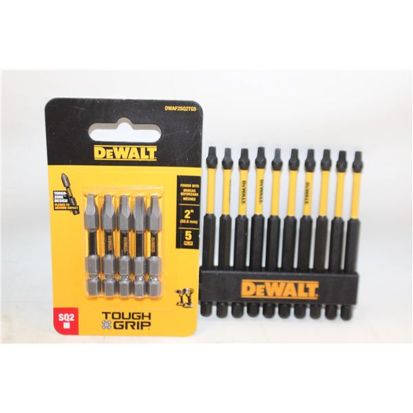 2 PACK OF DEWALT SCREWDRIVER BITS