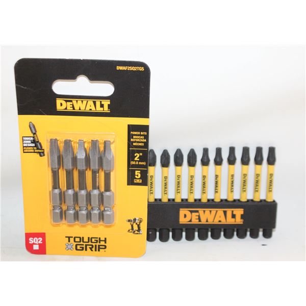2 PACK OF DEWALT SCREWDRIVER BITS