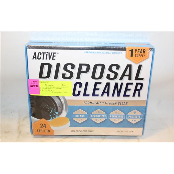 2 SEALED BOXES OF GARBAGE DISPOSAL CLEANER