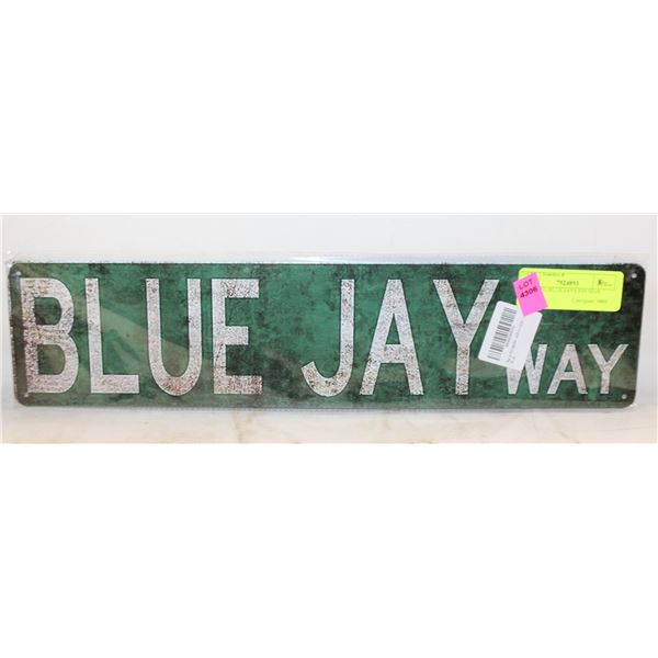 TORONTO BLUE JAYS TIN SIGN