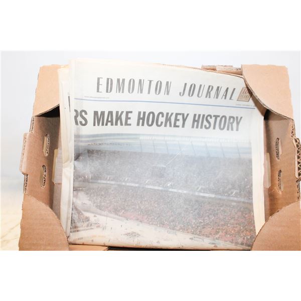 EDMONTON JOURNAL HERITAGE CLASSIC NEWSPAPAERS