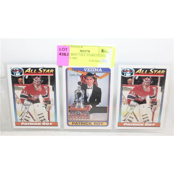 PATRIK ROY 2 ALL STARS VEZINA TROPHY OPC