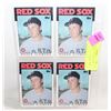 Image 1 : LOT OF 4 ROGER CLEMENS 1986 TOPPS CARDS