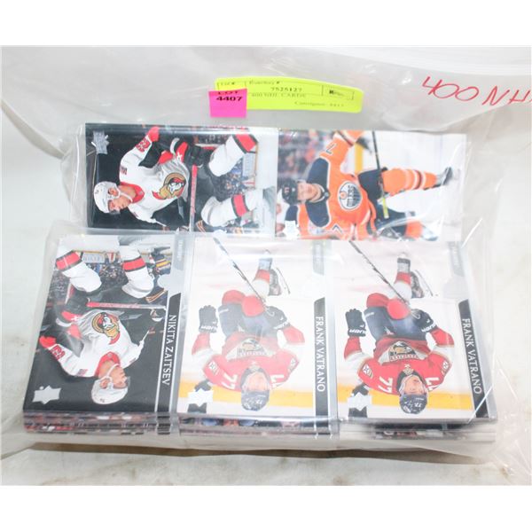 LOT OF 400 NHL CARDS