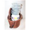 Image 1 : WICKER PICNIC BASKET WITH VINTAGE