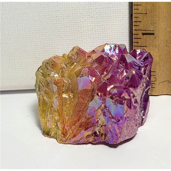 5)  NATURAL VIOLET & YELLOW TITANIUM