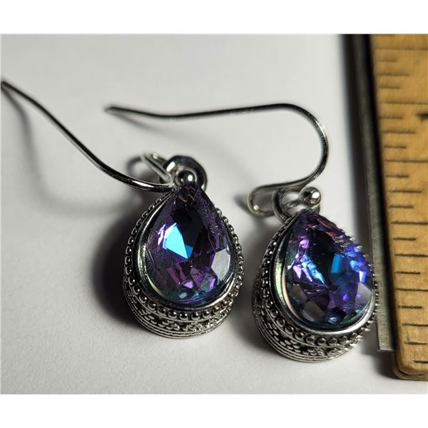 16)  PEAR SHAPED MYSTIC TOPAZ DROP