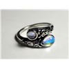 Image 1 : 18)  SILVER TONE WITH MOONSTONES,
