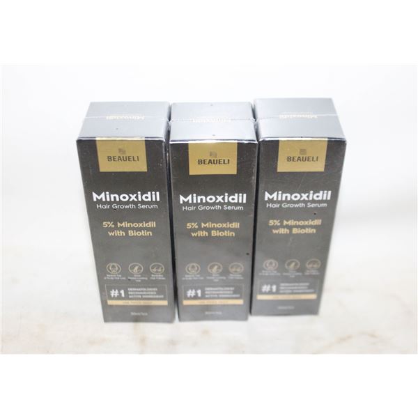 (3) BEAUELI MINOXIDIL HAIR GROWTH SERUM