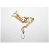 Image 1 : WHITE FIRE OPAL PENDANT NECKLACE GOLD PLATED