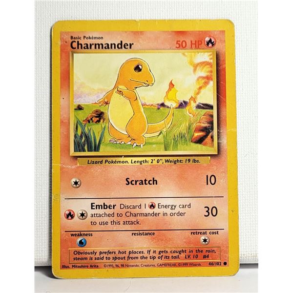 4)  CHARMANDER 1999 BASIC POKEMON