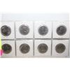 Image 1 : 8 CANADIAN 50-CENT PIECES