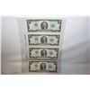 Image 2 : USA 4X$2 UNCIRCULATED MINT NOTES