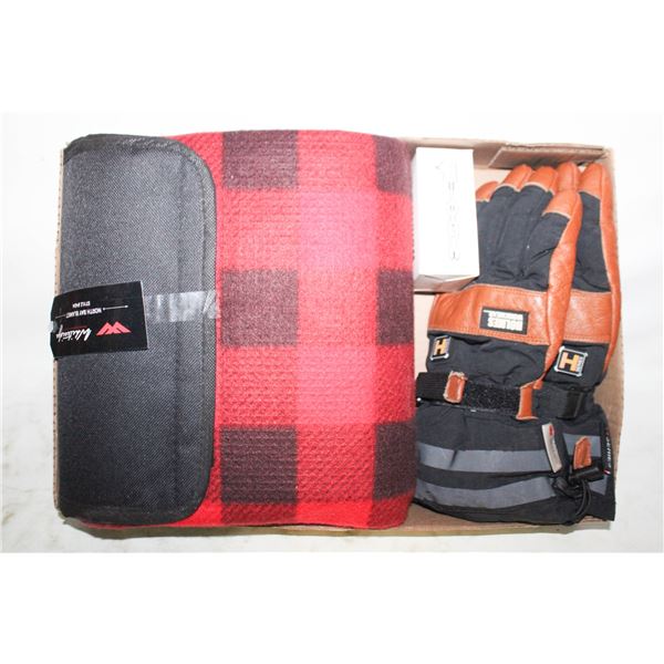 FLAT WITH BATTERY OPERATED HEATED WORK GLOVES 3M