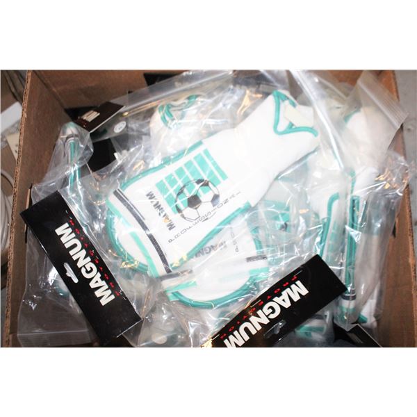 BOX OF MAGNUM PROTECTION KIDS SHIN GUARDS SIZE M