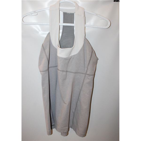 LADIES LULU LEMON GREY SHIRT SIZE 8/10