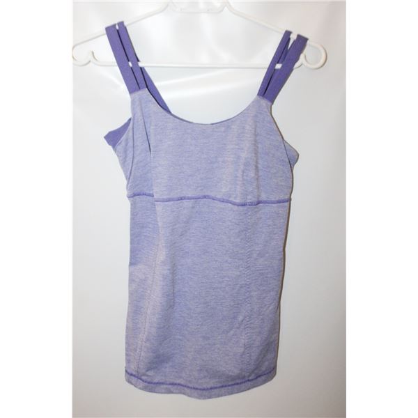 LADIES LULU LEMON PURPLE SHIRT SIZE 8/10