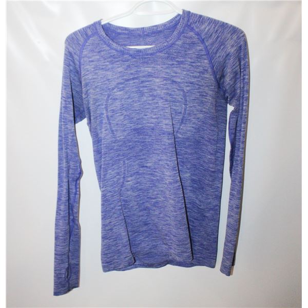 LADIES LULU LEMON LG BLUE/PURPLE L/S SHIRT