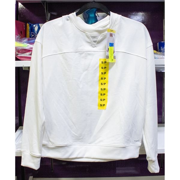 NEW MONDETTA WOMEN'S WHITE ACTIVEWEAR SHIRT SZ S