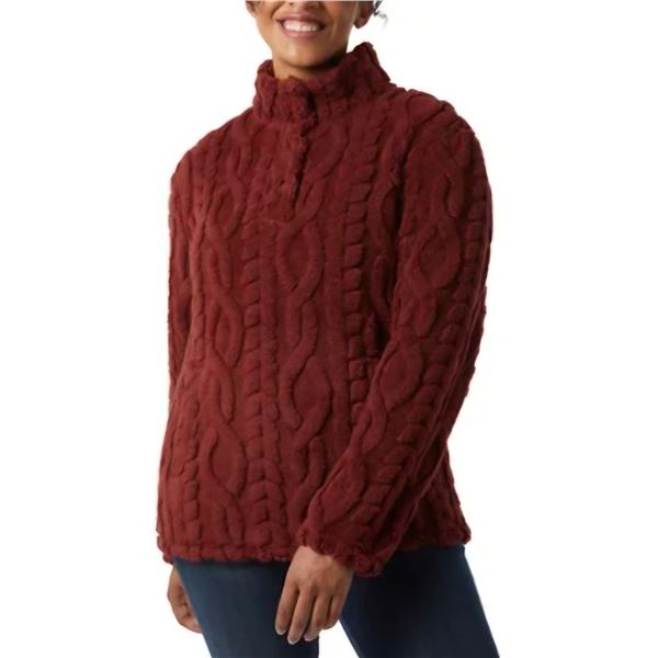 NEW 32 DEGREE HEAT SHERPA FAUX KNIT SWEATER LRG
