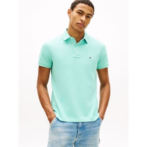 NEW TOMMY HILFIGER BRIGHT BLUE POLO T SHIRT SZ MED
