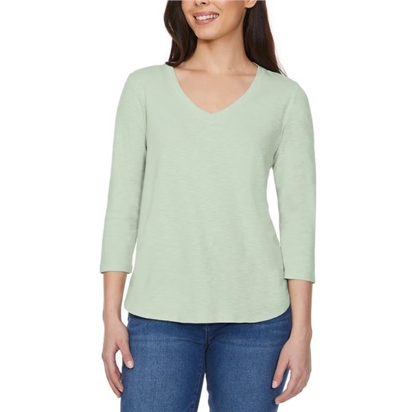 NEW KIRKLAND SIGNATURE LONG SLEEVE SLUB TEE SHIRT