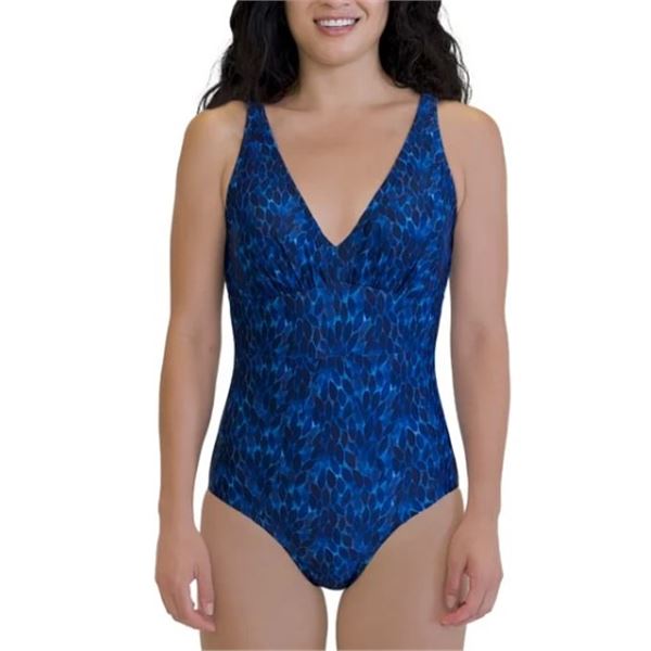 NEW ROOTS ONE PIECE V-NECK SWIMSUIT SIZE 10