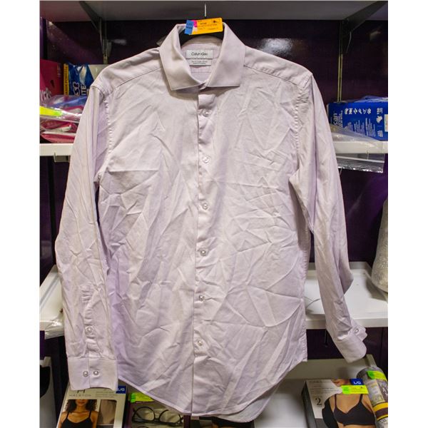 CALVIN KLEIN MEN'S LILAC PINK BUTTON UP SIZE 15