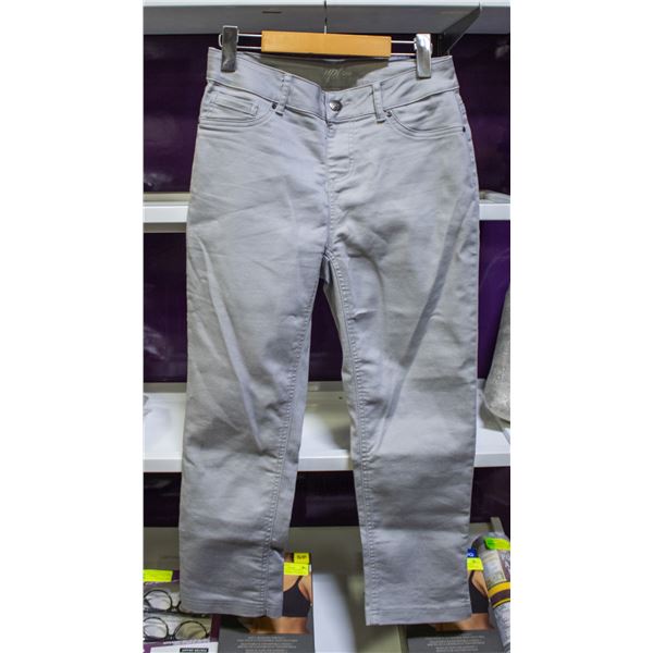 NEW UP! WOMEN'S CROPPED GREY PANTS SIZE 4