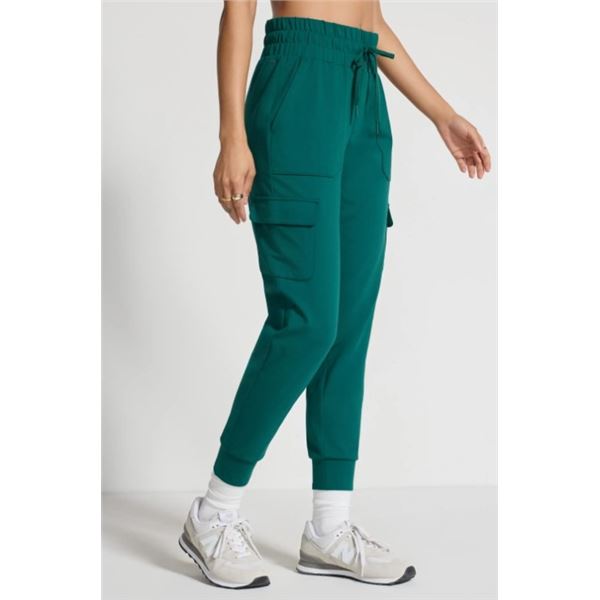 NEW MONDETTA EMERALD GREEN PANTS WITH DRAWSTRING