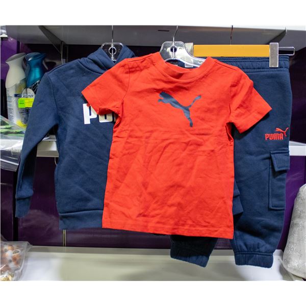 NEW PUMA KIDS 3 PIECE SET SIZE 3 INCLUDES TSHIRT