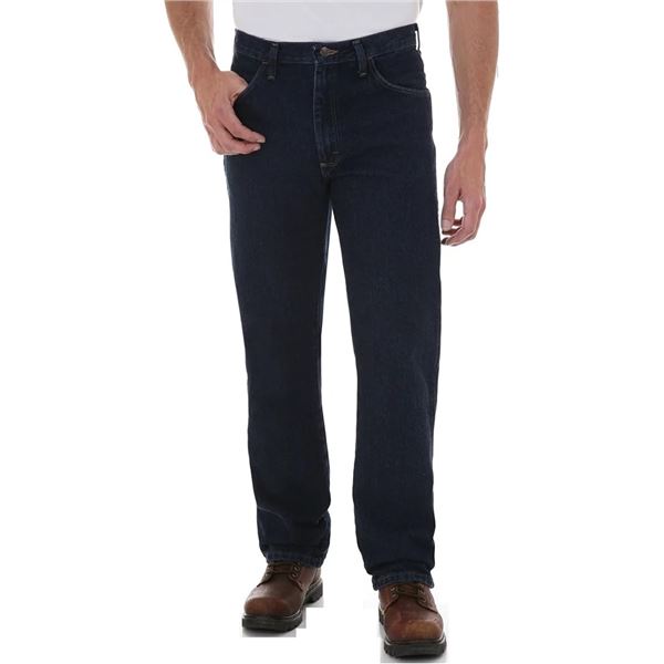 NEW WRANGLER REGULAR FIT JEANS DARKWASH 32X30