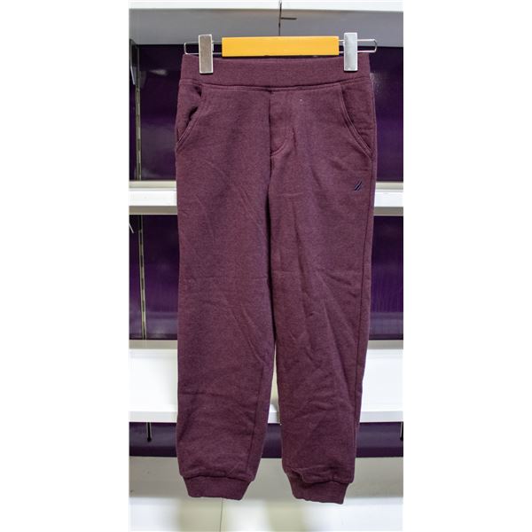 NAUTICA GIRLS BURGUNDY SWEATPANTS SIZE 7