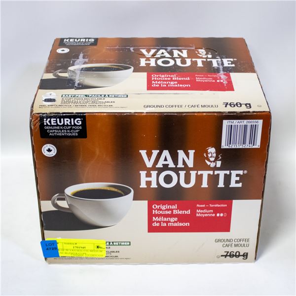 BOX OF 79 VAN HOUTTE MEDIUM HOUSE BLEND K-CUPS