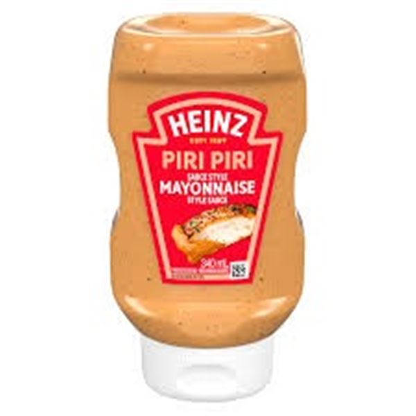 CASE WITH 6 X 1340ML HEINZ PIRI MAYONNAISE STYLE