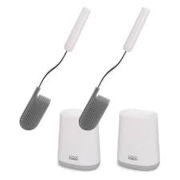 NEW 2 PACK OF JOSEPH JOSEPH ADVANCED TOILET BRUSH