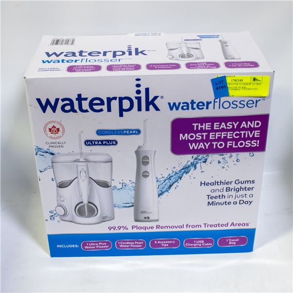 WATERPIK WATER FLOSSER ULTRA PLUS & CORDLESS PEARL