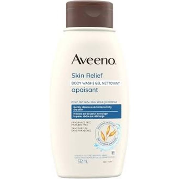 NEW 3 PK OF AVEENO SKIN RELIEF BODY WASH FRAGRANCE