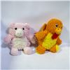 Image 1 : NEW 2 PK OF FARM FRIENDS MICROFIBER DOG TOYS WITH