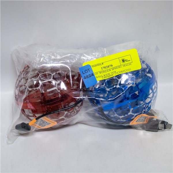 2 PACK OF WONDER SPHERE MAGIC HOVER BALL KIDS TOY