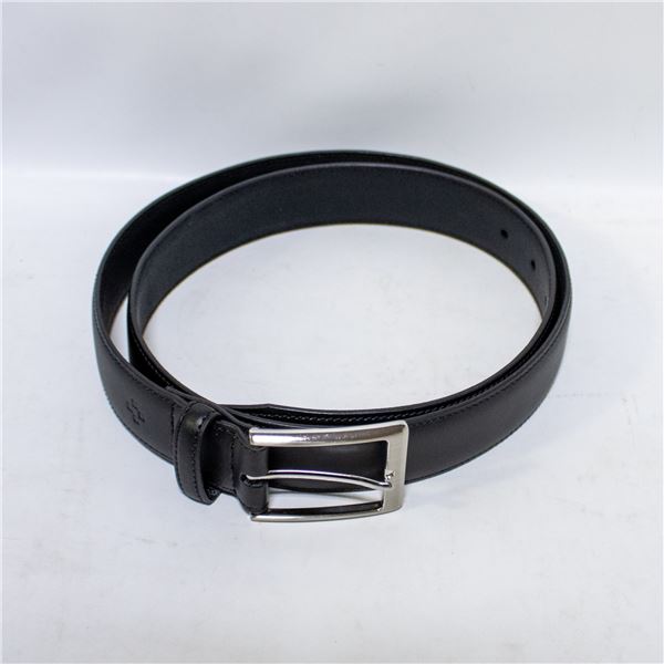 VINCE CAMUTO MENS LEATHER BELT BLACK SIZE LARGE
