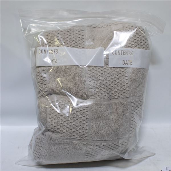 HOME INSPIRATION COLLECTION CUBE BATH TOWEL BEIGE