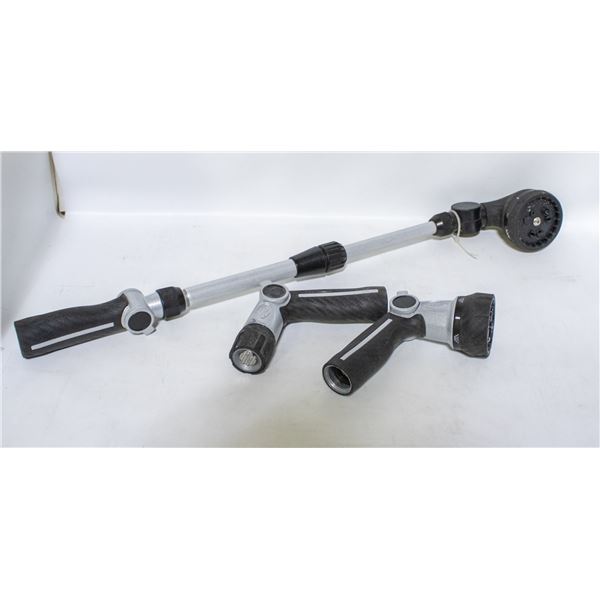 3 PIECE ORBIT WATER HOSE NOZZLE SET & WAND