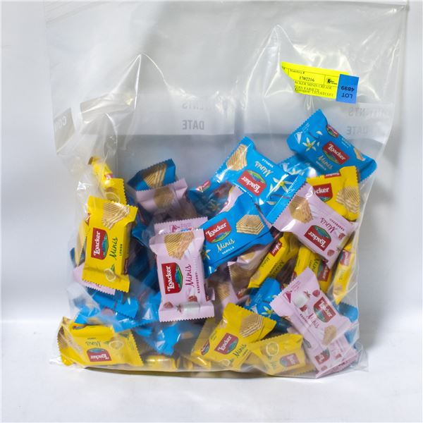 BAG OF LOACKER MINIS CREAM FILLED WAFERS VARIETY