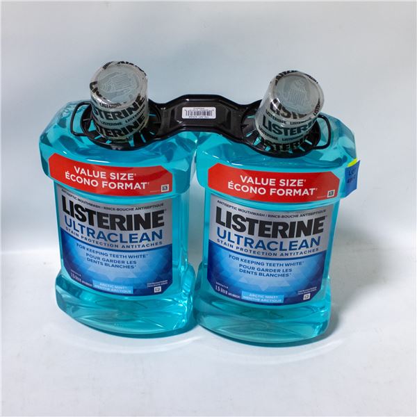NEW 2PK LISTERINE ULTRA CLEAN ANTISEPTIC MOUTHWASH