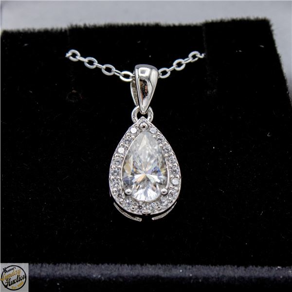 #4233-1.00 CT GRA CERTIFIED PEAR CUT MOISSANITE