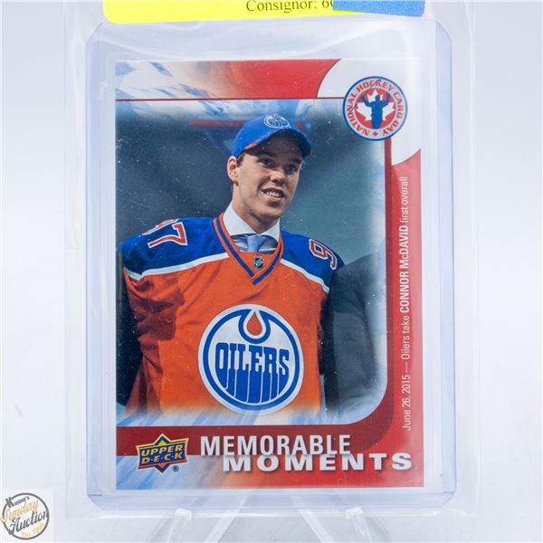 CONNOR MCDAVID ROOKIE MEMORABLE MOMENTS