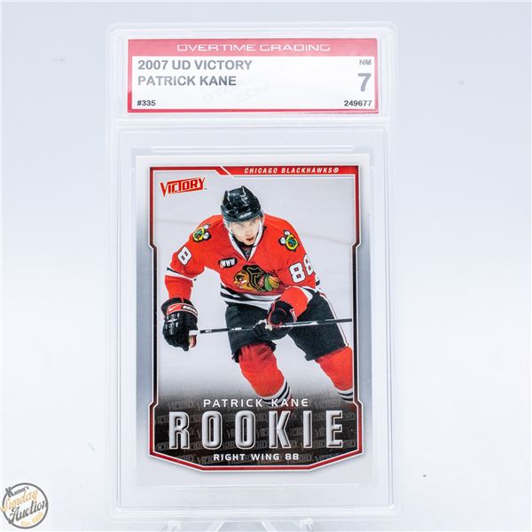 OVERTIME GRADING 7 PATRICK KANE ROOKIE CARD