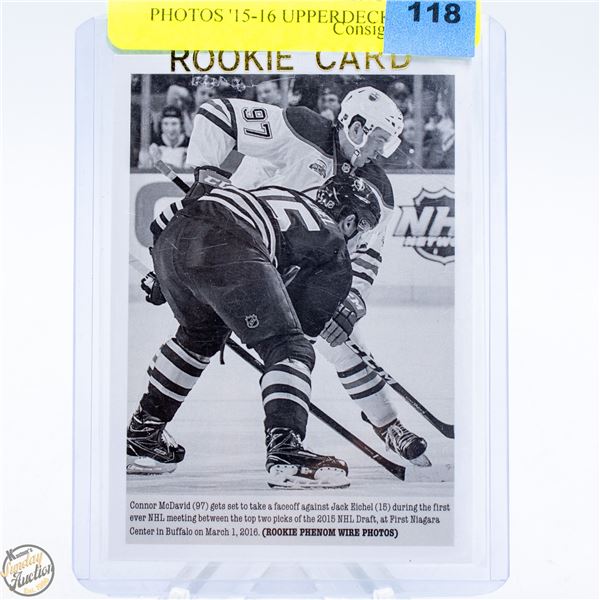 MCDAVID ROOKIE PHENOM WIRE PHOTOS '15-16 UPPERDECK